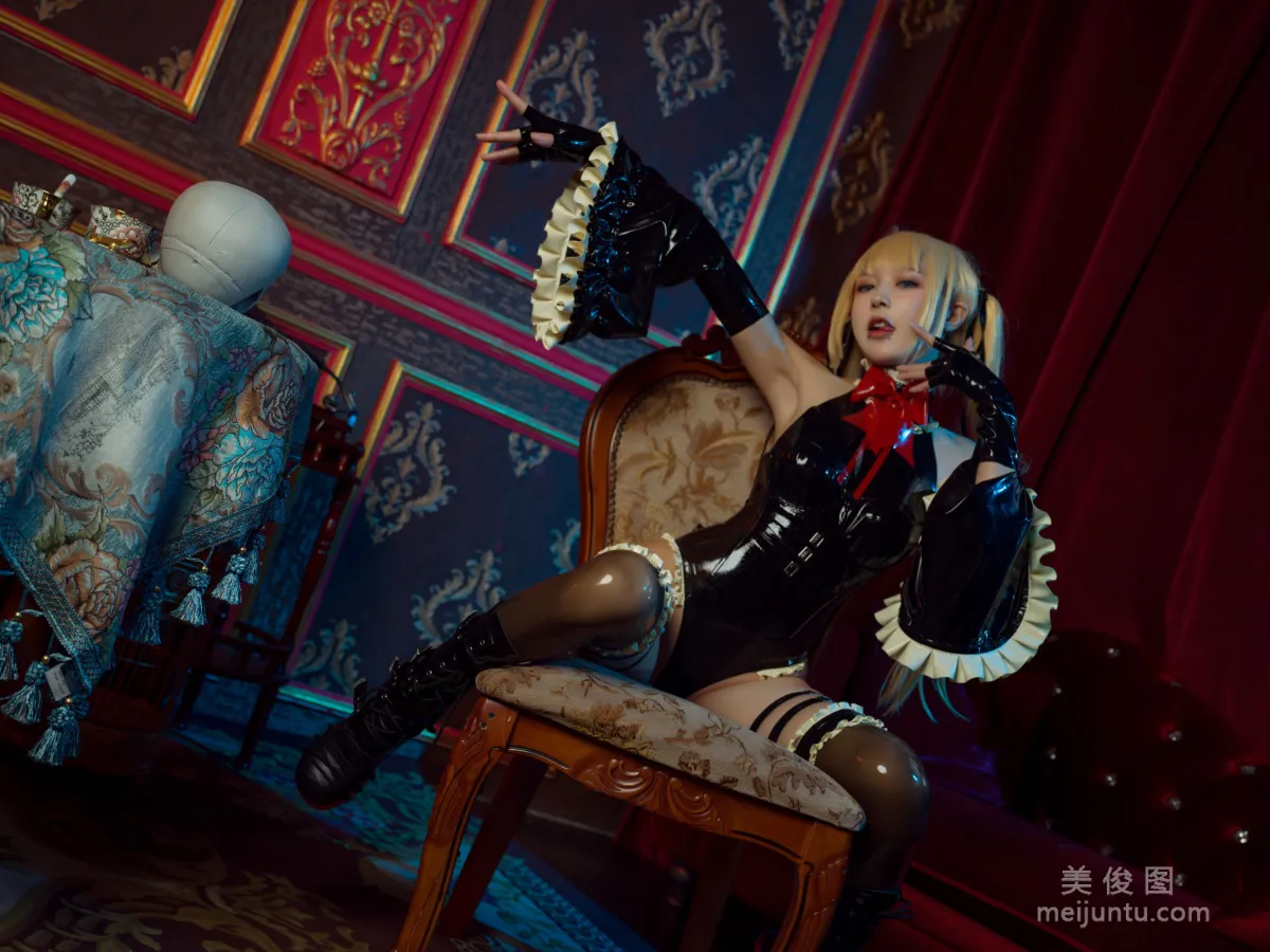 [網紅COSER寫真] 阿包也是兔娘 - 阿包瑪麗羅斯膠衣 16