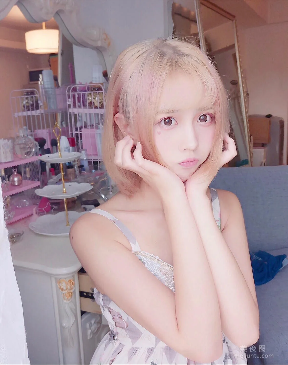 次元少女念雪ww - 白色长筒过膝袜 写真套图11