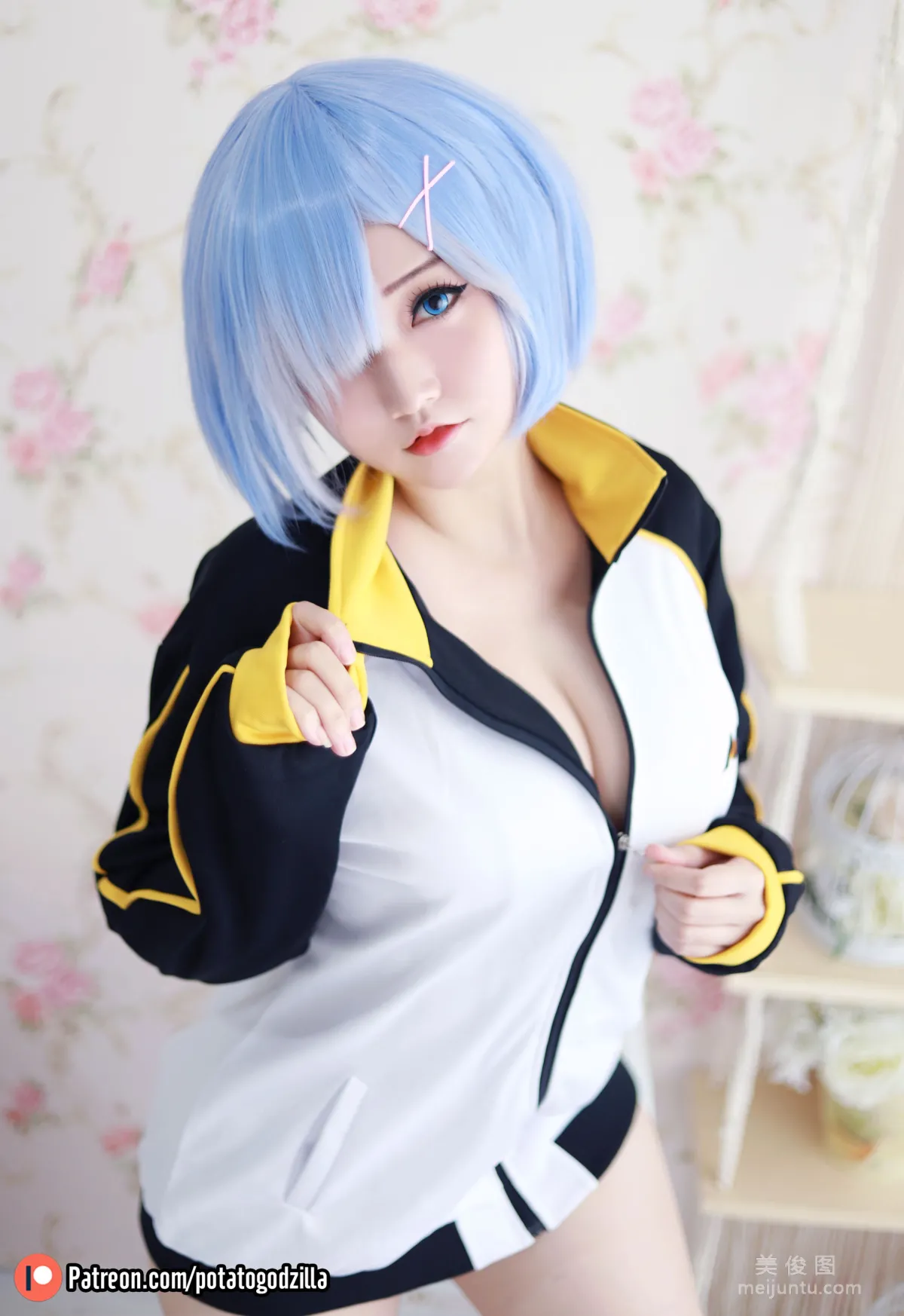 [網紅COSER寫真] 小姐姐Potato Godzilla - Rem In Subaru Jacket 11