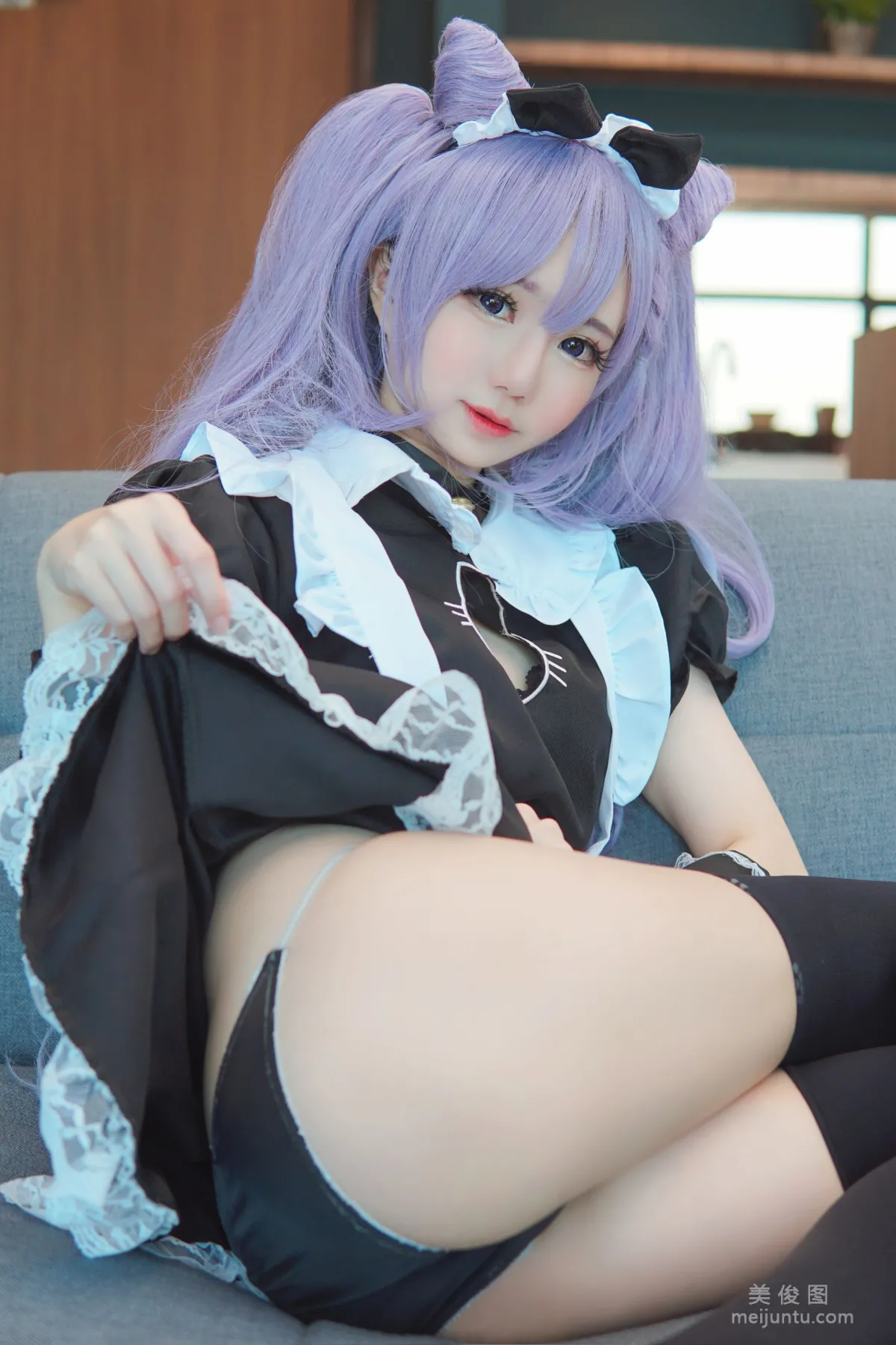 [網紅COSER寫真] Sally Dorasnow - Keqing Maid 套圖 46