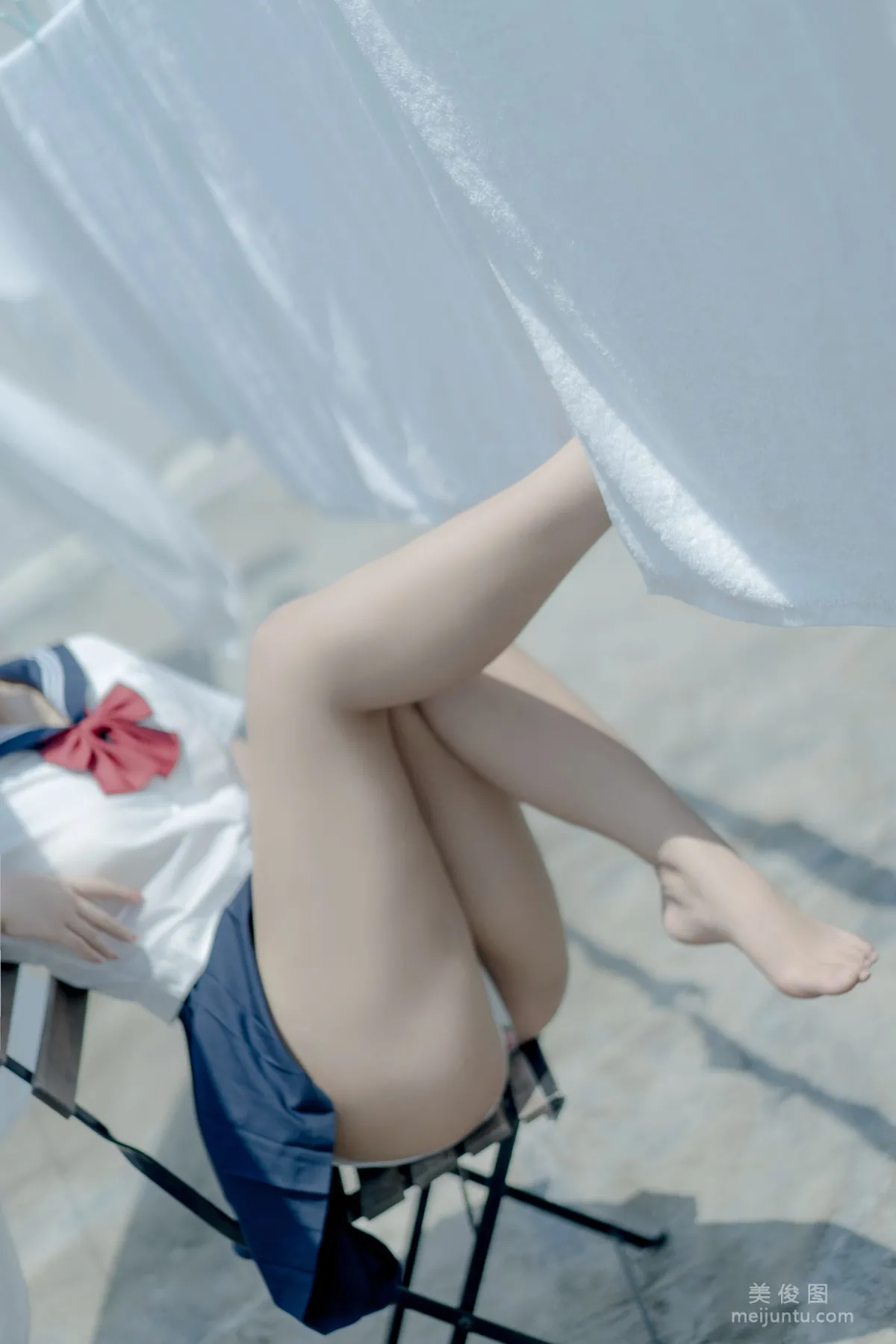 [網紅COSER寫真] 萌系小姐姐-白烨- - 天台 套圖 44