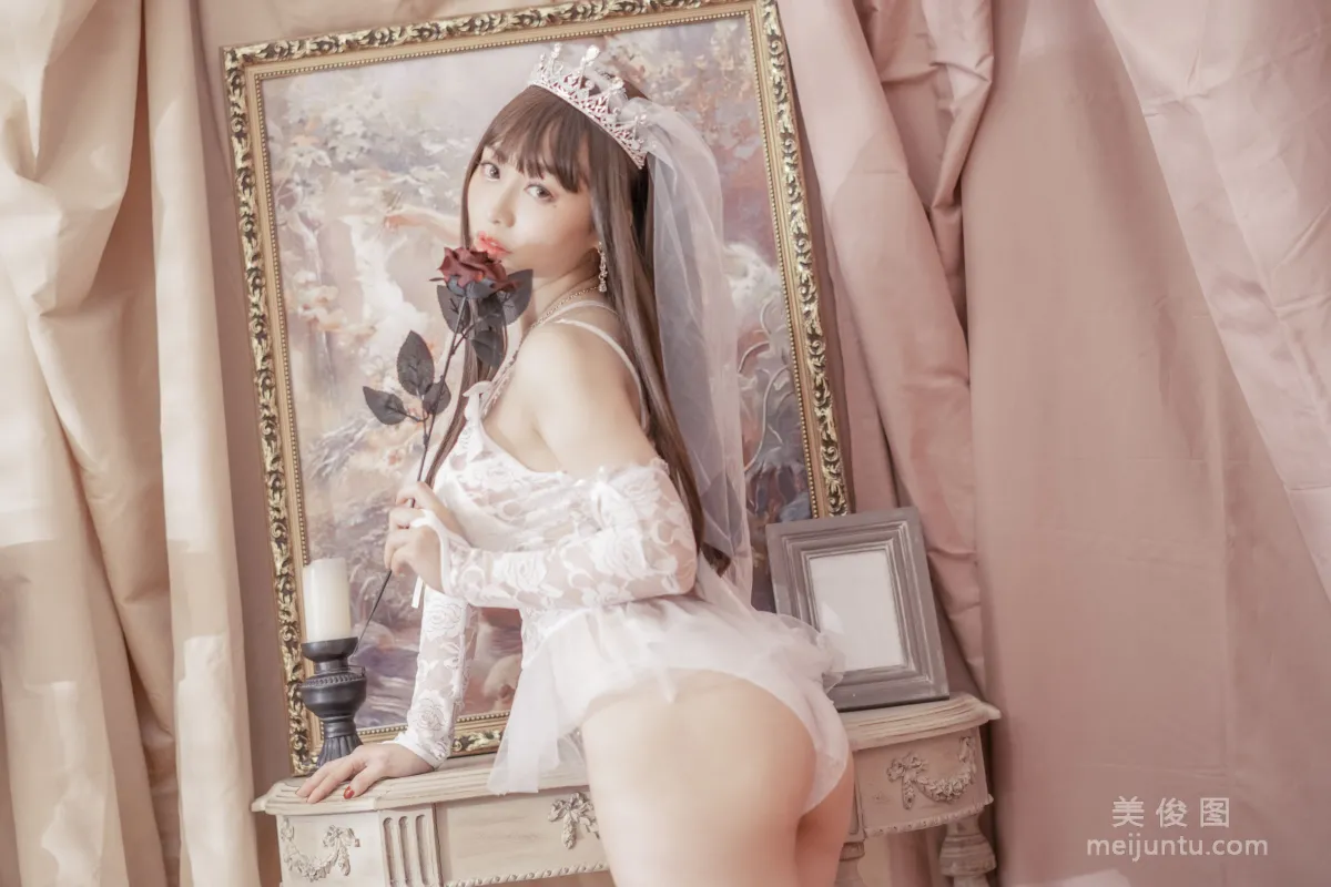 [網紅COSER寫真] 動漫博主脫尾巴Mizuki - 婚紗 套圖 23