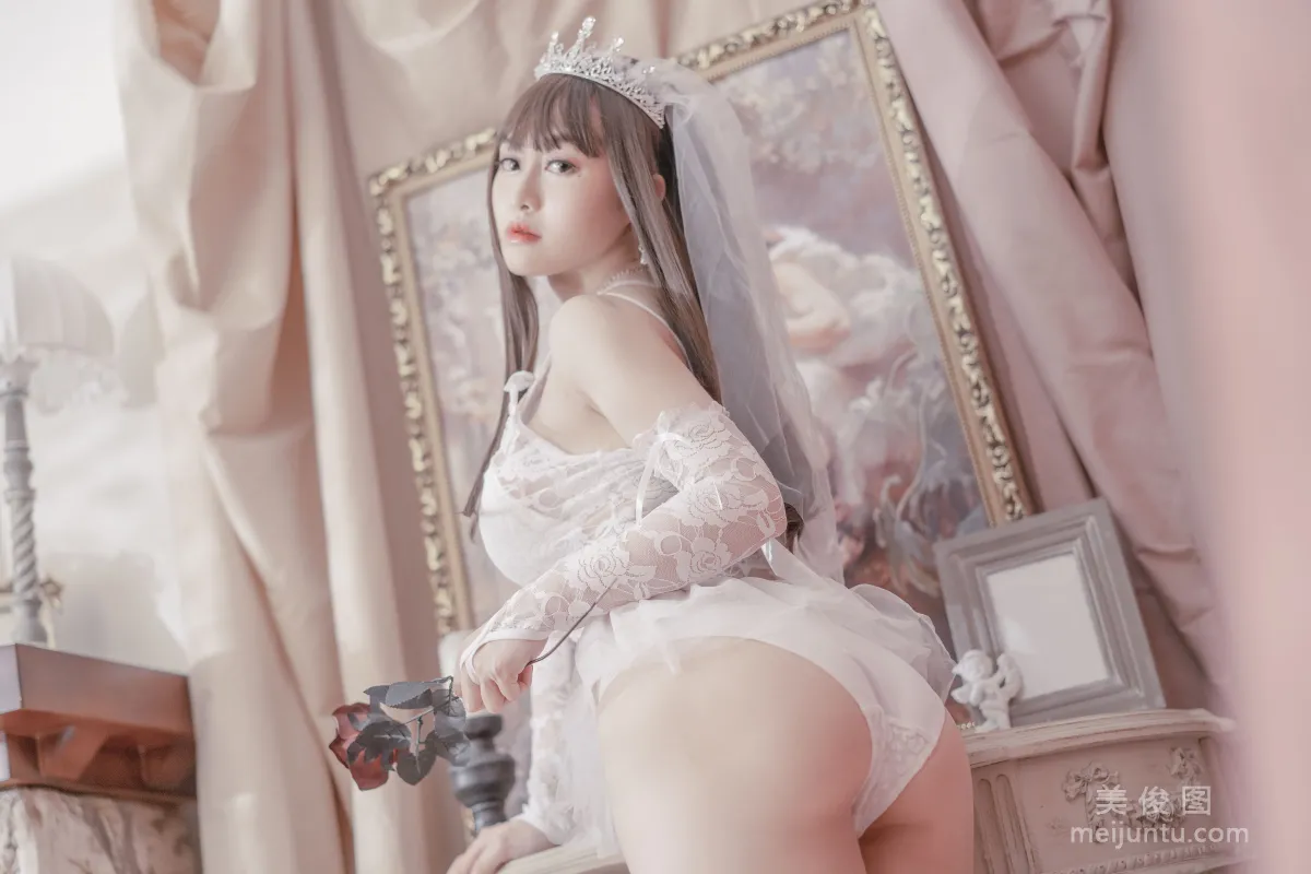 [網紅COSER寫真] 動漫博主脫尾巴Mizuki - 婚紗 套圖 22