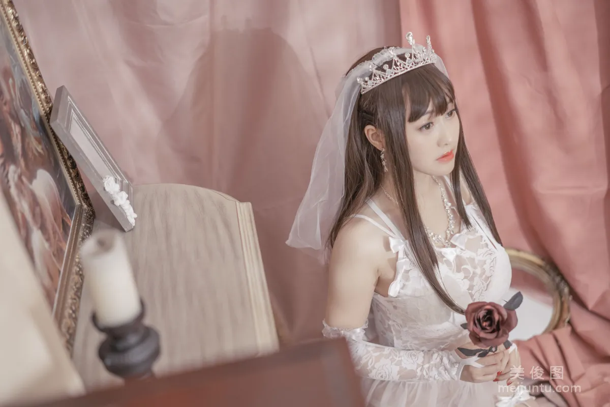 [網紅COSER寫真] 動漫博主脫尾巴Mizuki - 婚紗 套圖 15