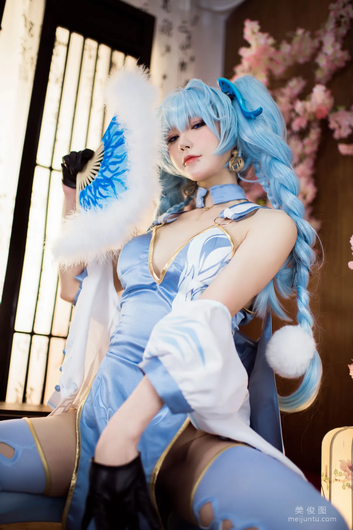 动漫博主阿包也是兔娘 - 少女前线 PA15翠雀媚 套图10
