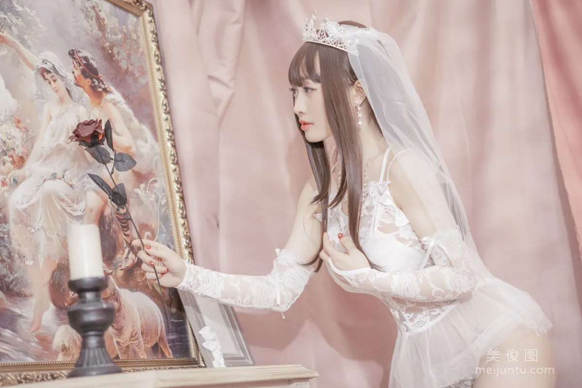 [網紅COSER寫真] 動漫博主脫尾巴Mizuki - 婚紗 套圖 4
