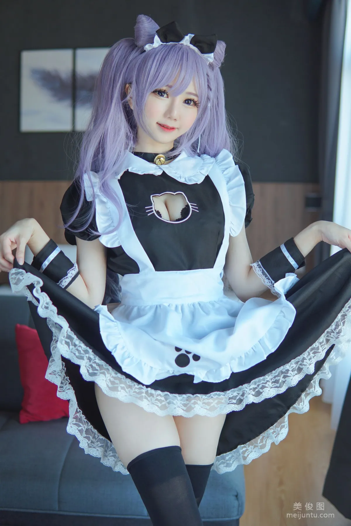 [網紅COSER寫真] Sally Dorasnow - Keqing Maid 套圖 2