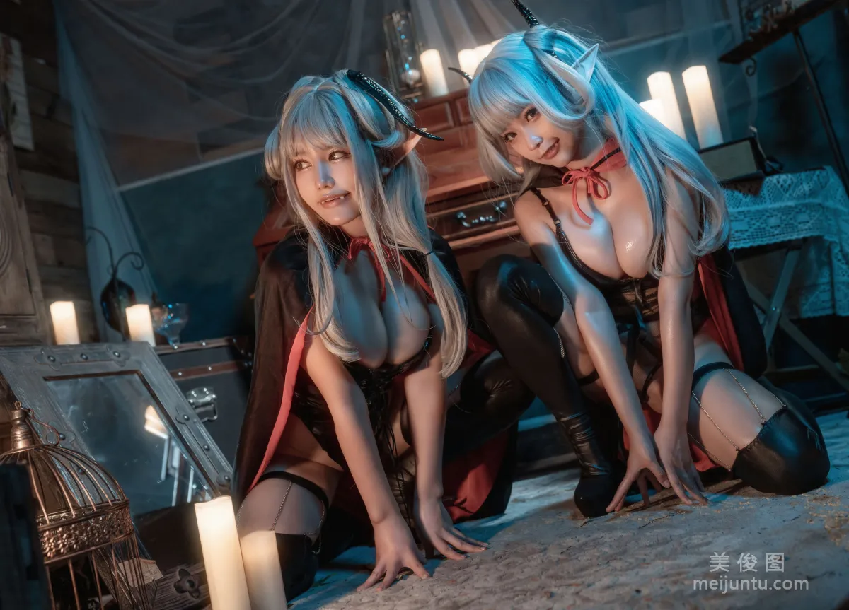 [網紅COSER] 動漫博主蠢沫沫&amp;一笑芳香沁 - 吸血鬼 套圖 7