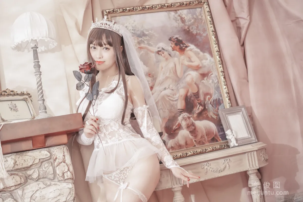[網紅COSER寫真] 動漫博主脫尾巴Mizuki - 婚紗 套圖 5
