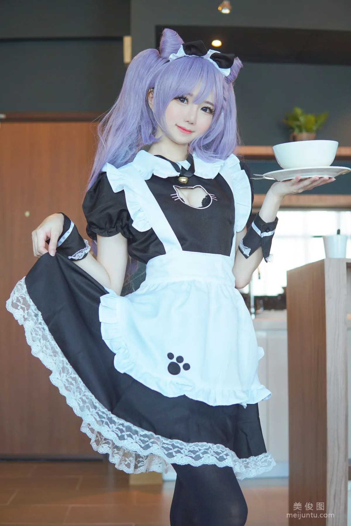 [網紅COSER寫真] Sally Dorasnow - Keqing Maid 套圖 26