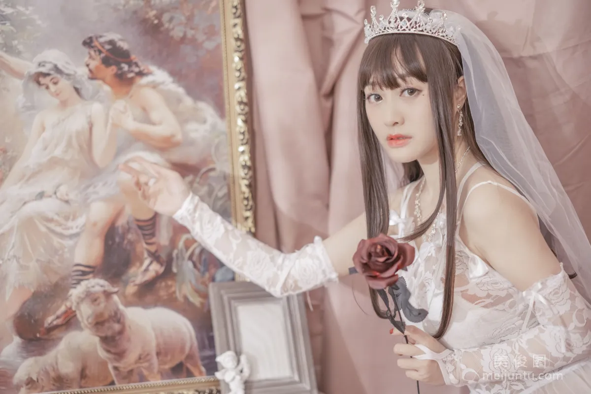 [網紅COSER寫真] 動漫博主脫尾巴Mizuki - 婚紗 套圖 3