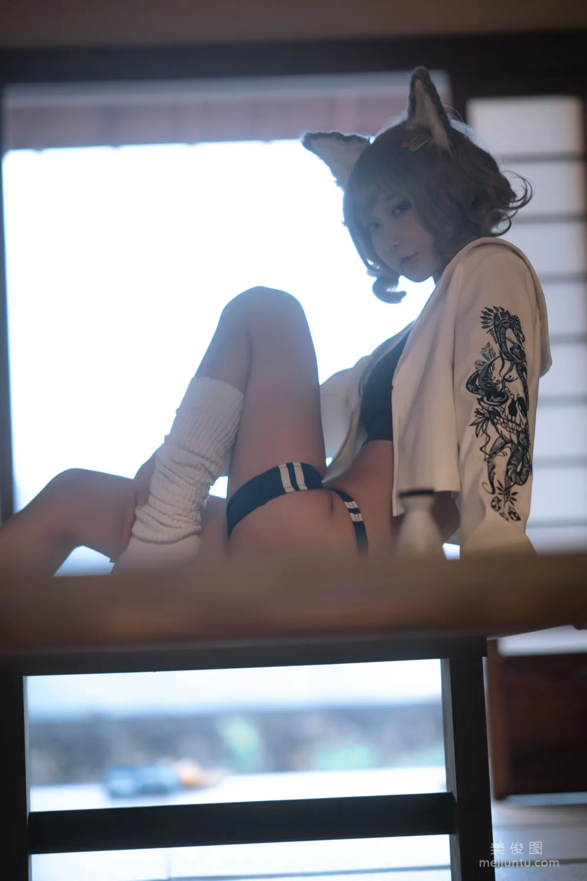 動漫博主阿包也是兔娘 - X型體操服 套圖 25