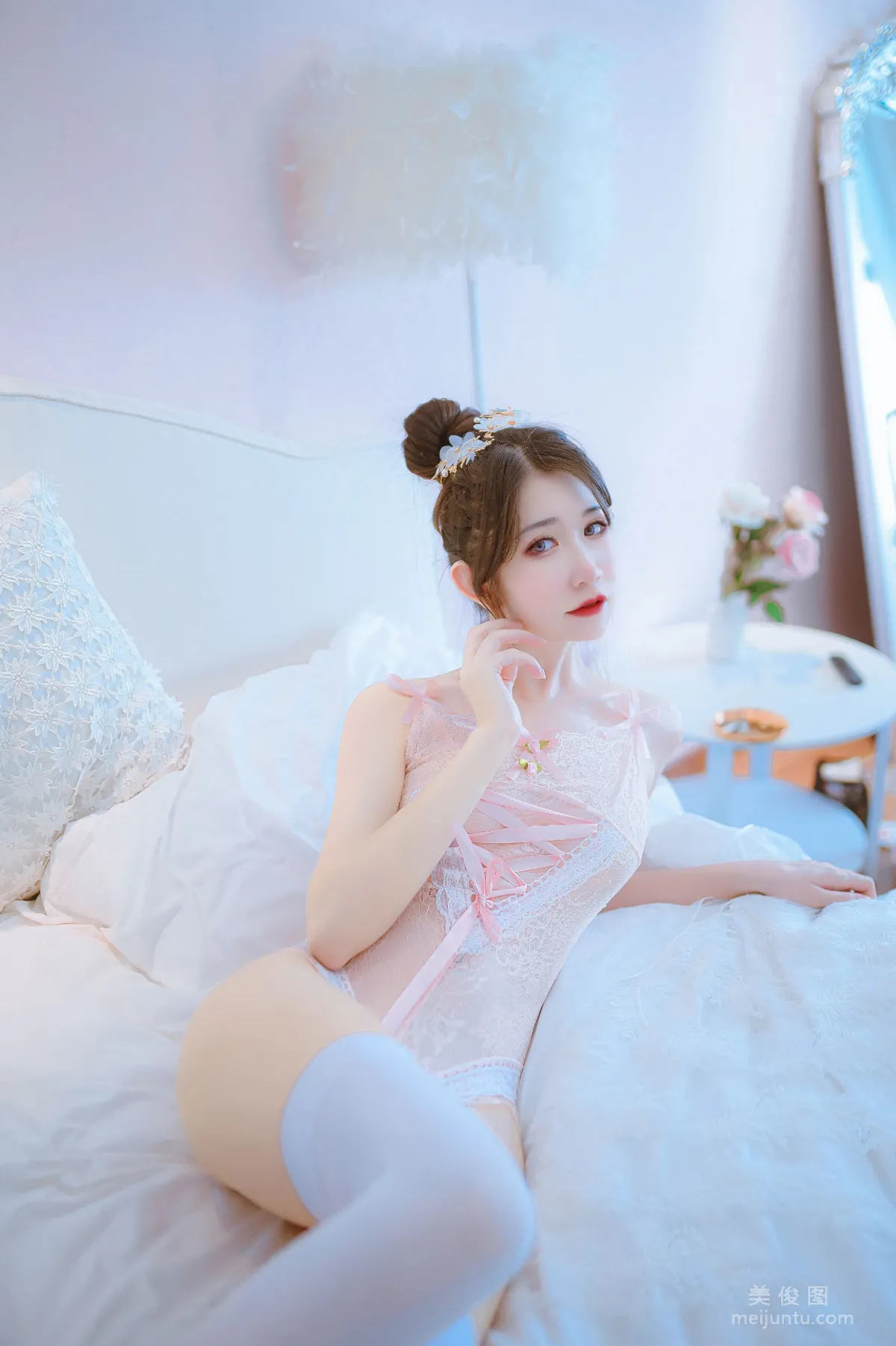 [網紅COSER寫真] 動漫博主阮邑_Fairy - 大象 粉色 套圖 5