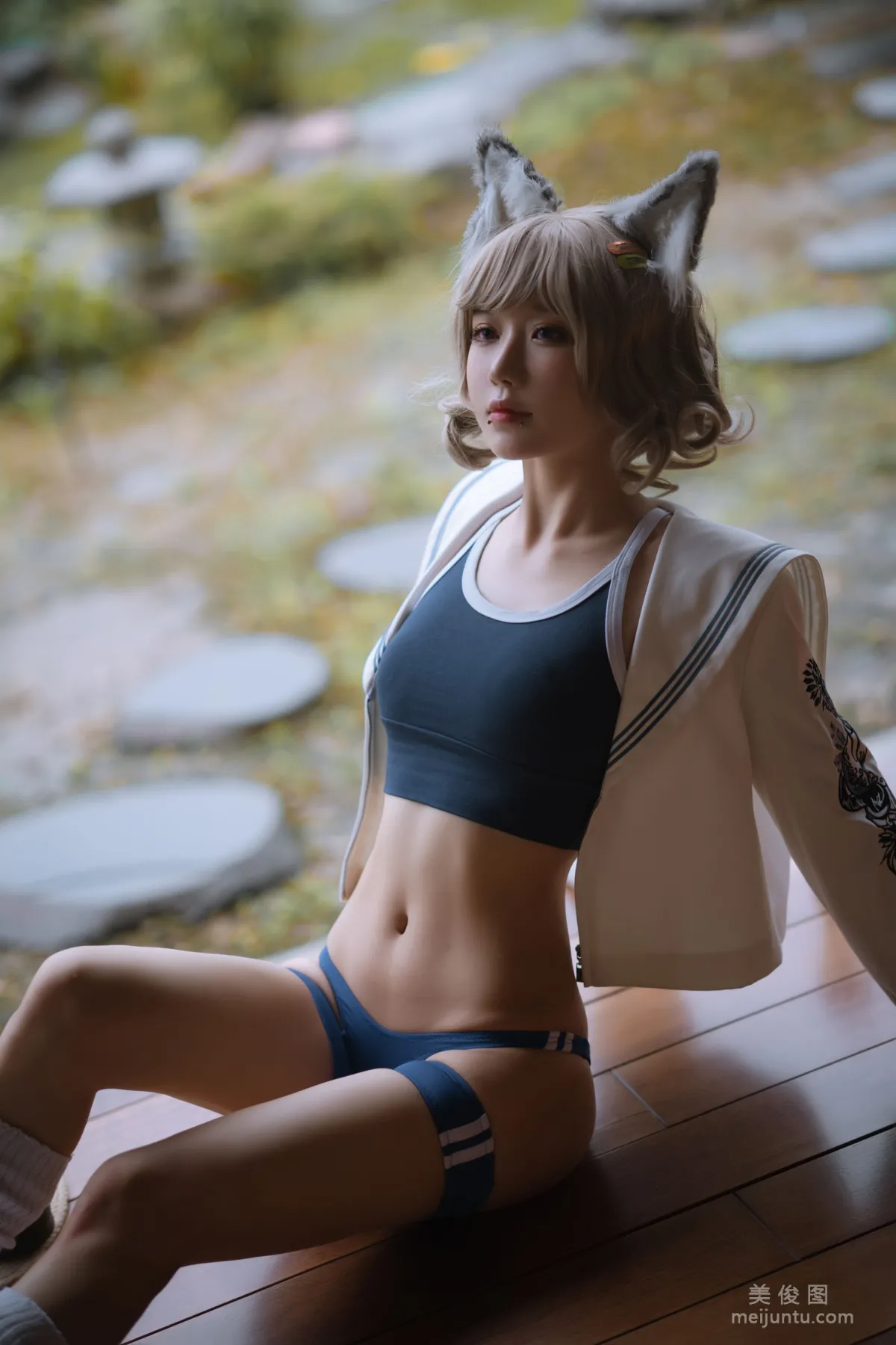 動漫博主阿包也是兔娘 - X型體操服 套圖 2