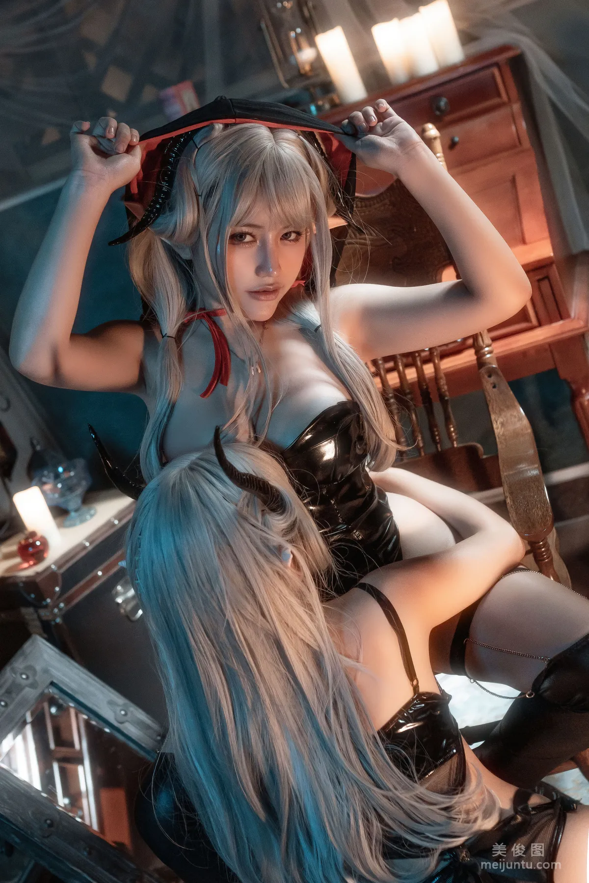 [網紅COSER] 動漫博主蠢沫沫&amp;一笑芳香沁 - 吸血鬼 套圖 21