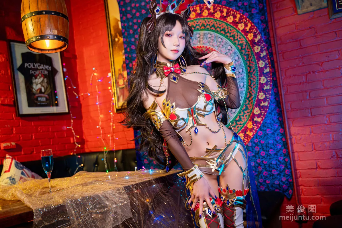 動漫博主阿包也是兔娘 - 弓凜兔女郎 套圖 15