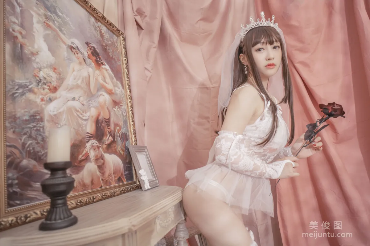 [網紅COSER寫真] 動漫博主脫尾巴Mizuki - 婚紗 套圖 25