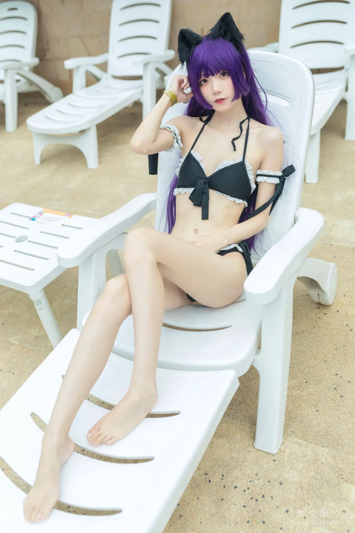 清純少女五更百鬼 - 黑貓泳裝 套圖 7