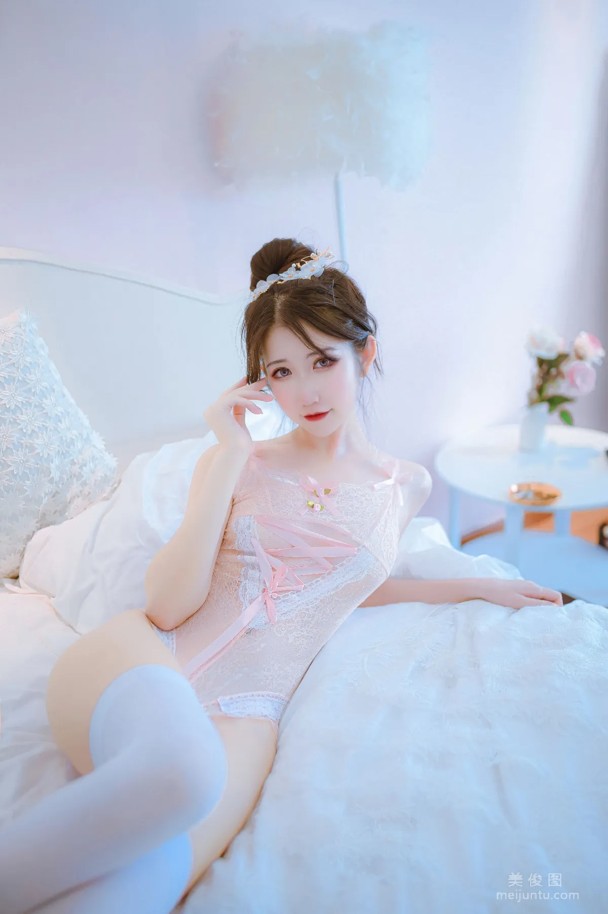 [網紅COSER寫真] 動漫博主阮邑_Fairy - 大象 粉色 套圖 4