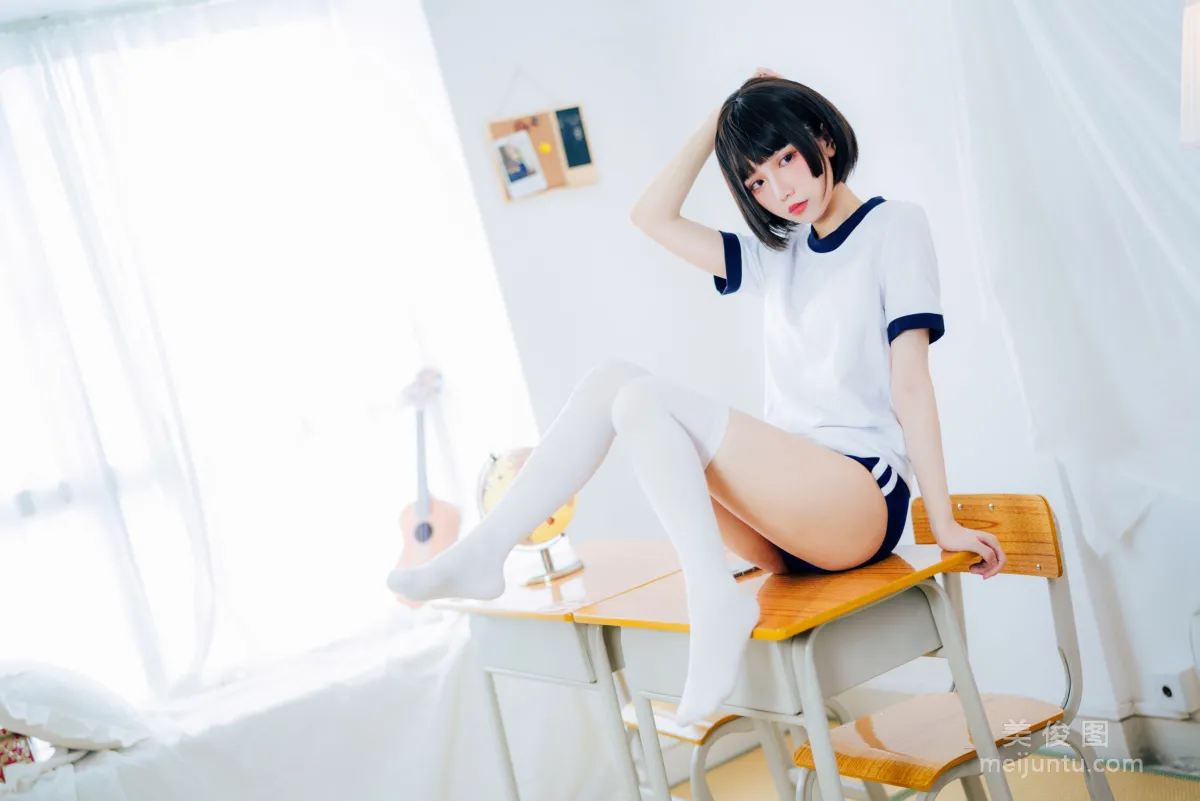 [網紅COSER寫真] 動漫博主果咩醬w - 體操服 套圖 1