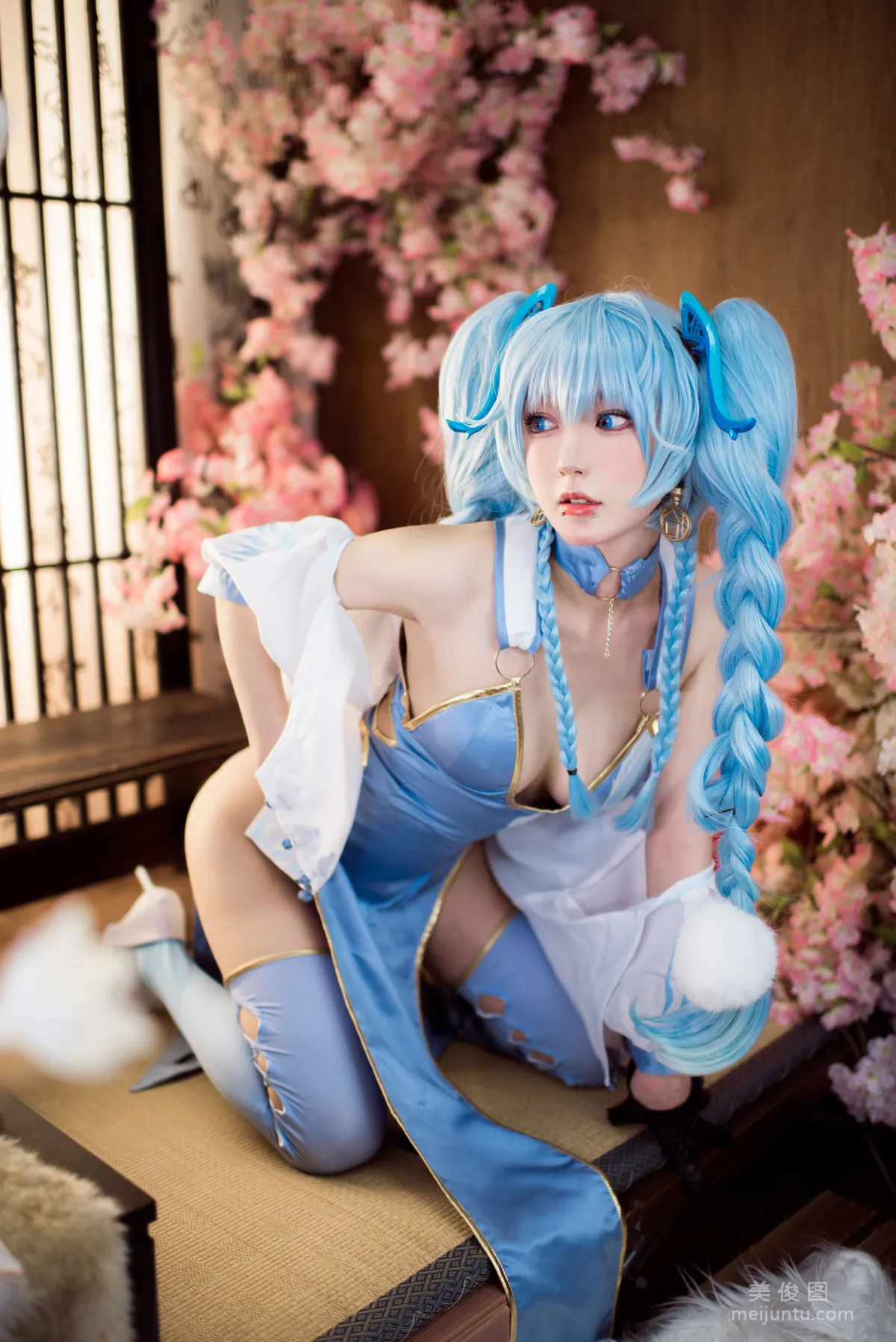 动漫博主阿包也是兔娘 - 少女前线 PA15翠雀媚 套图16