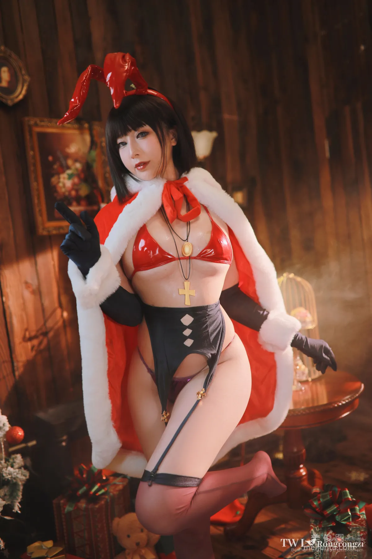 [网红COSER写真] 小容仔咕咕咕 - 魔太郎兔女郎 套图33