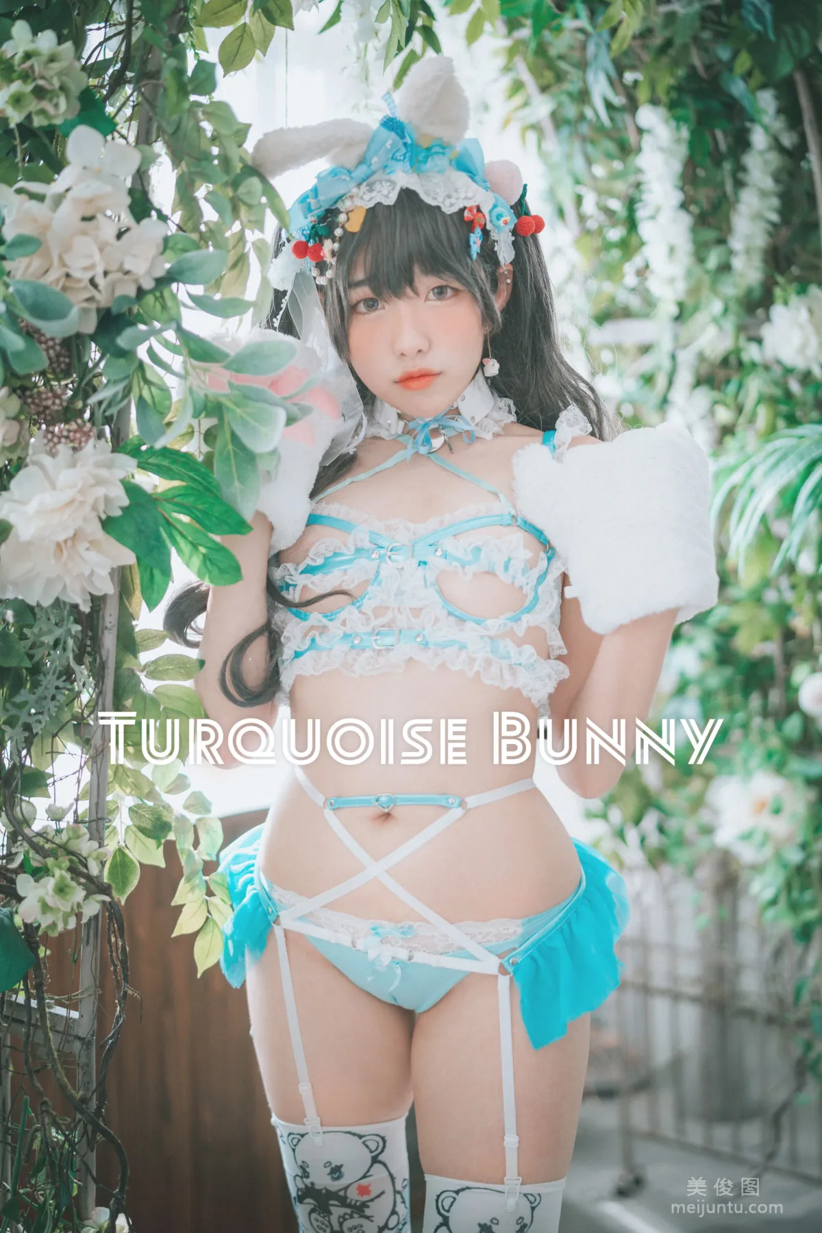 [DJAWA] Sonson - Turquoise Bunny 寫真套圖 1