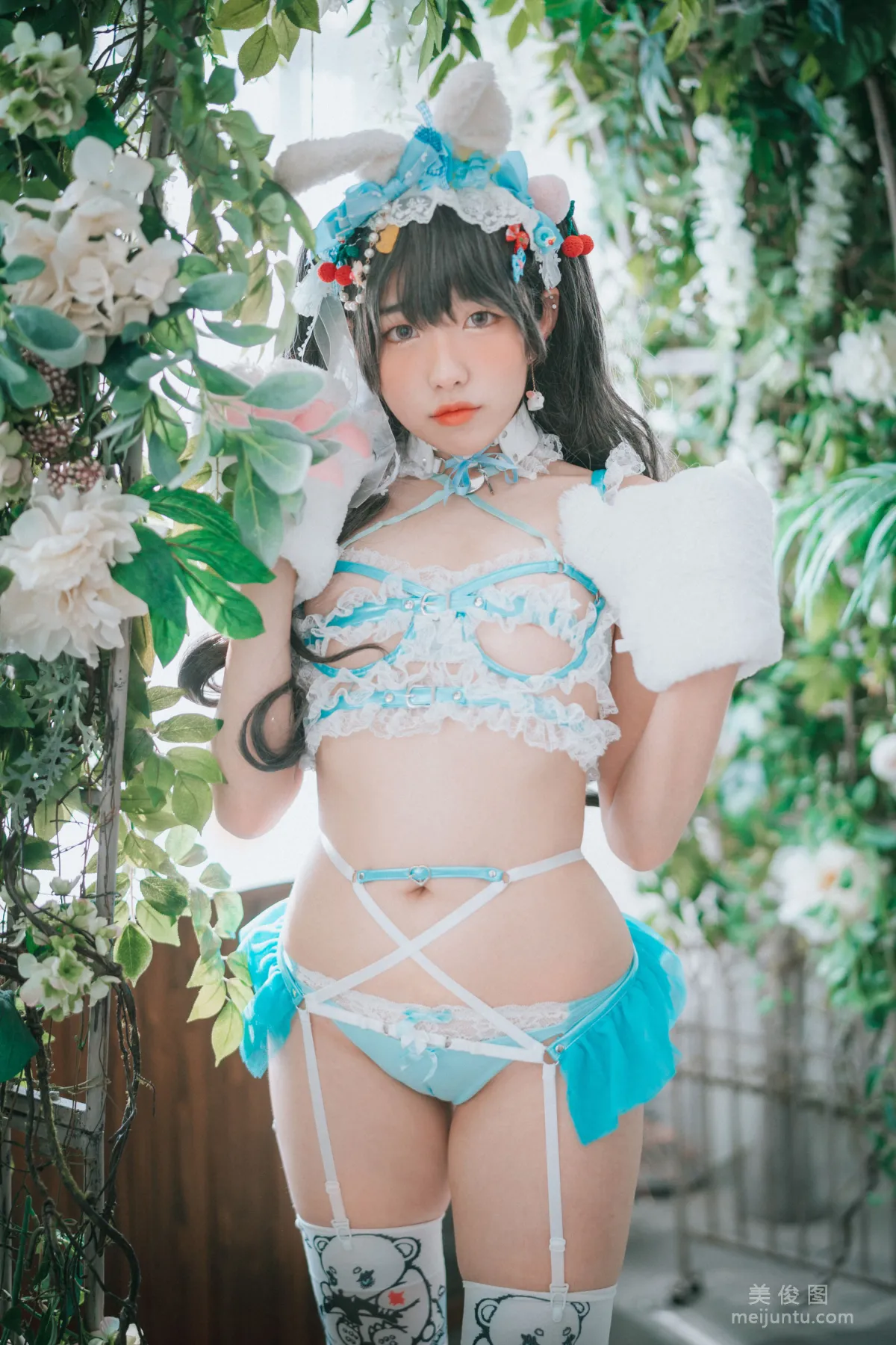 [DJAWA] Sonson - Turquoise Bunny 寫真套圖 2