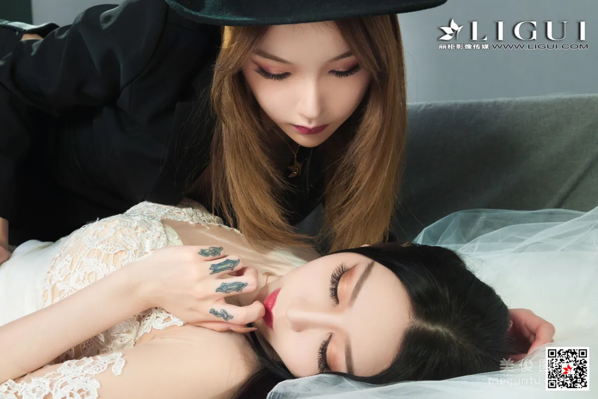 [丽柜Ligui] Model 兔子&心心 《双生花-一吻定情》35