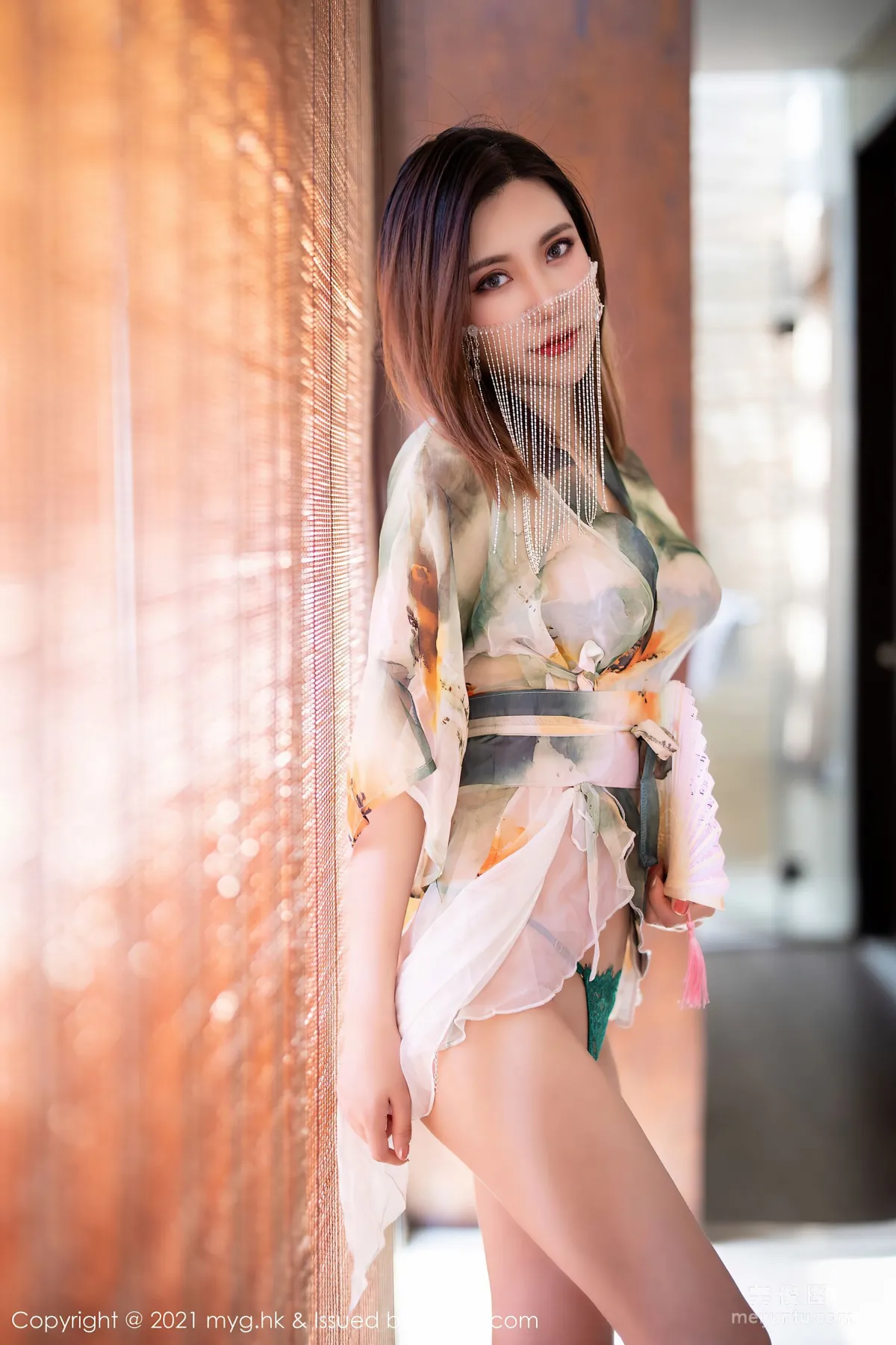 [美媛館MyGirl] Vol.522 绮裡嘉Carina - 室外泳池性感濕身 41