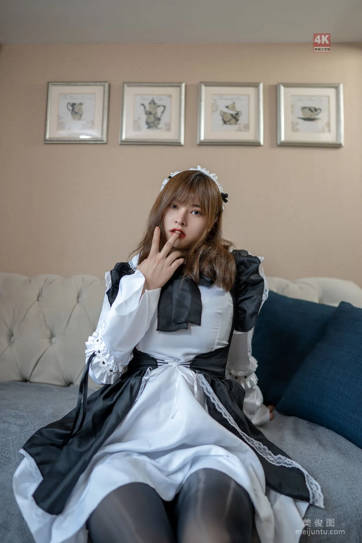 [麗櫃Ligui] 網絡麗人 Model 奈沐子 《女仆裙裝》 40