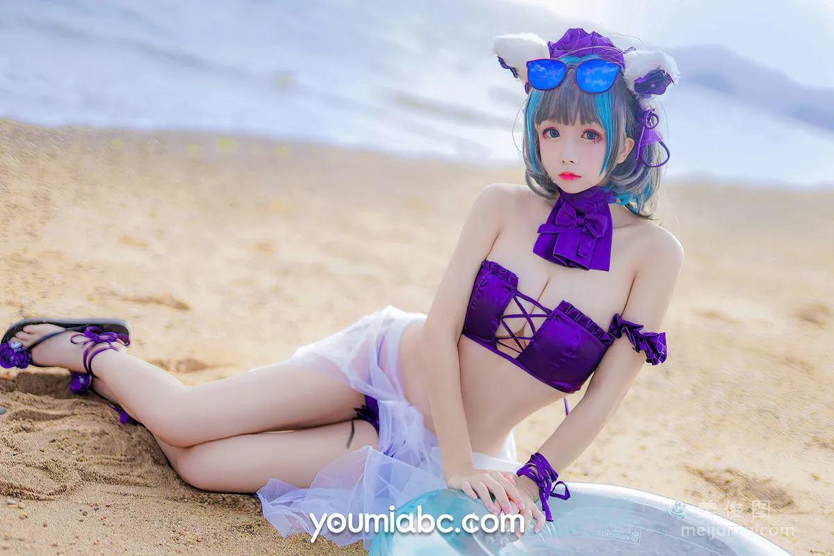 [尤蜜YouMi] 奶泡嬌 - 泳裝柴郡貓 25