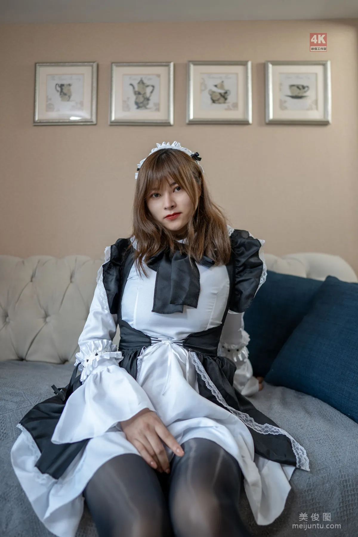 [麗櫃Ligui] 網絡麗人 Model 奈沐子 《女仆裙裝》 38