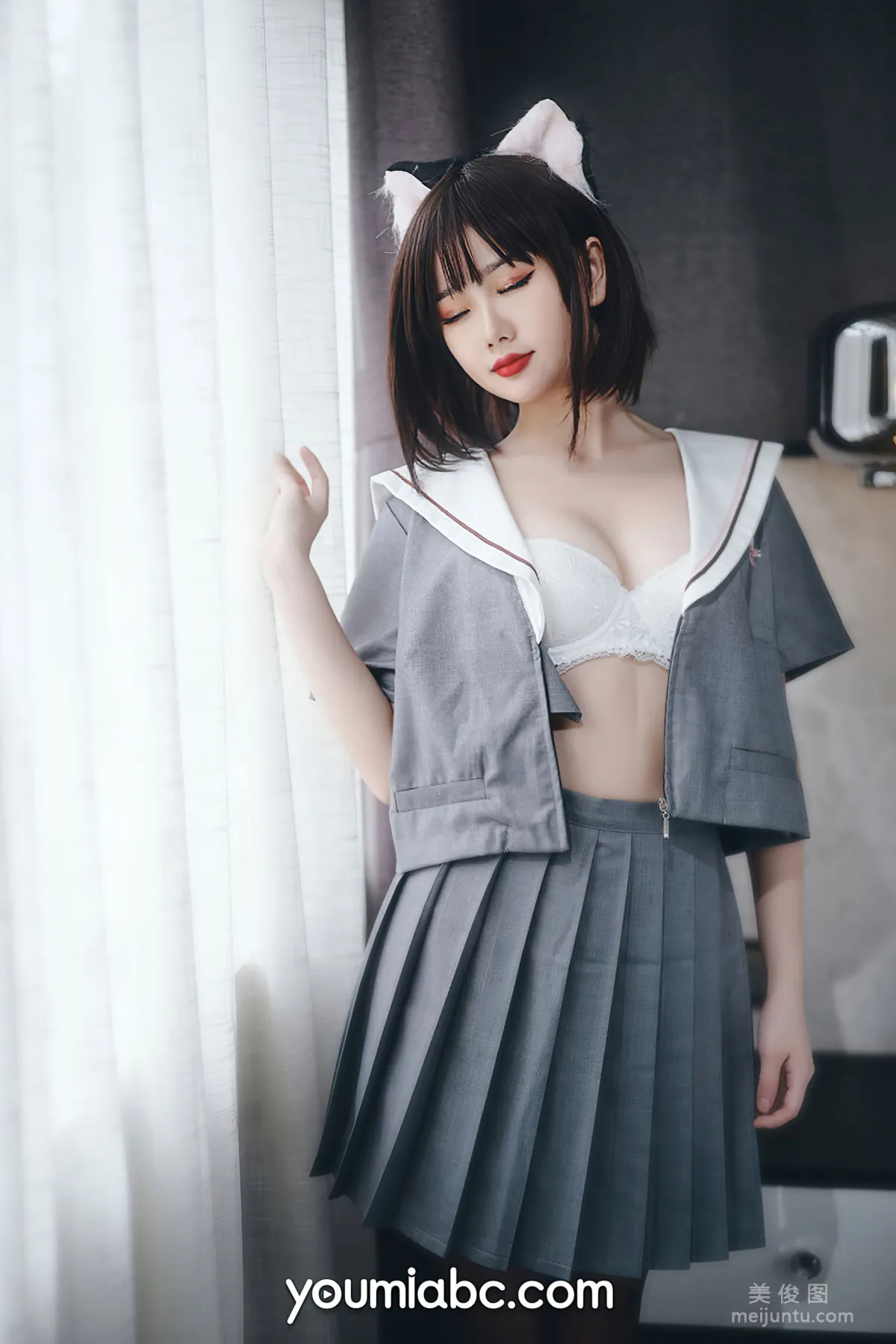 [尤蜜YouMi]  您的蛋蛋 - 制服猫娘12