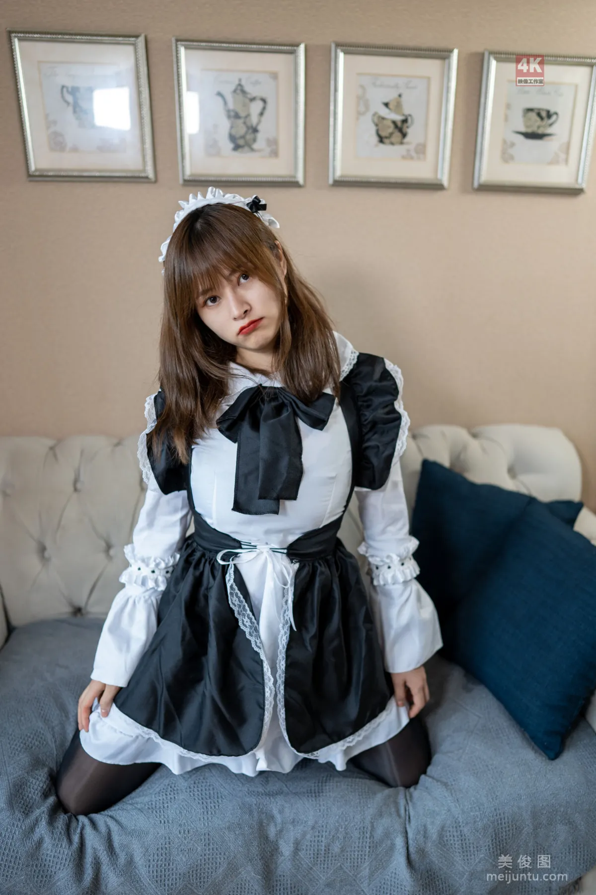 [麗櫃Ligui] 網絡麗人 Model 奈沐子 《女仆裙裝》 16