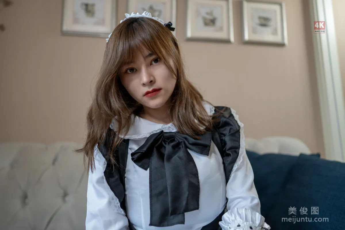 [麗櫃Ligui] 網絡麗人 Model 奈沐子 《女仆裙裝》 66