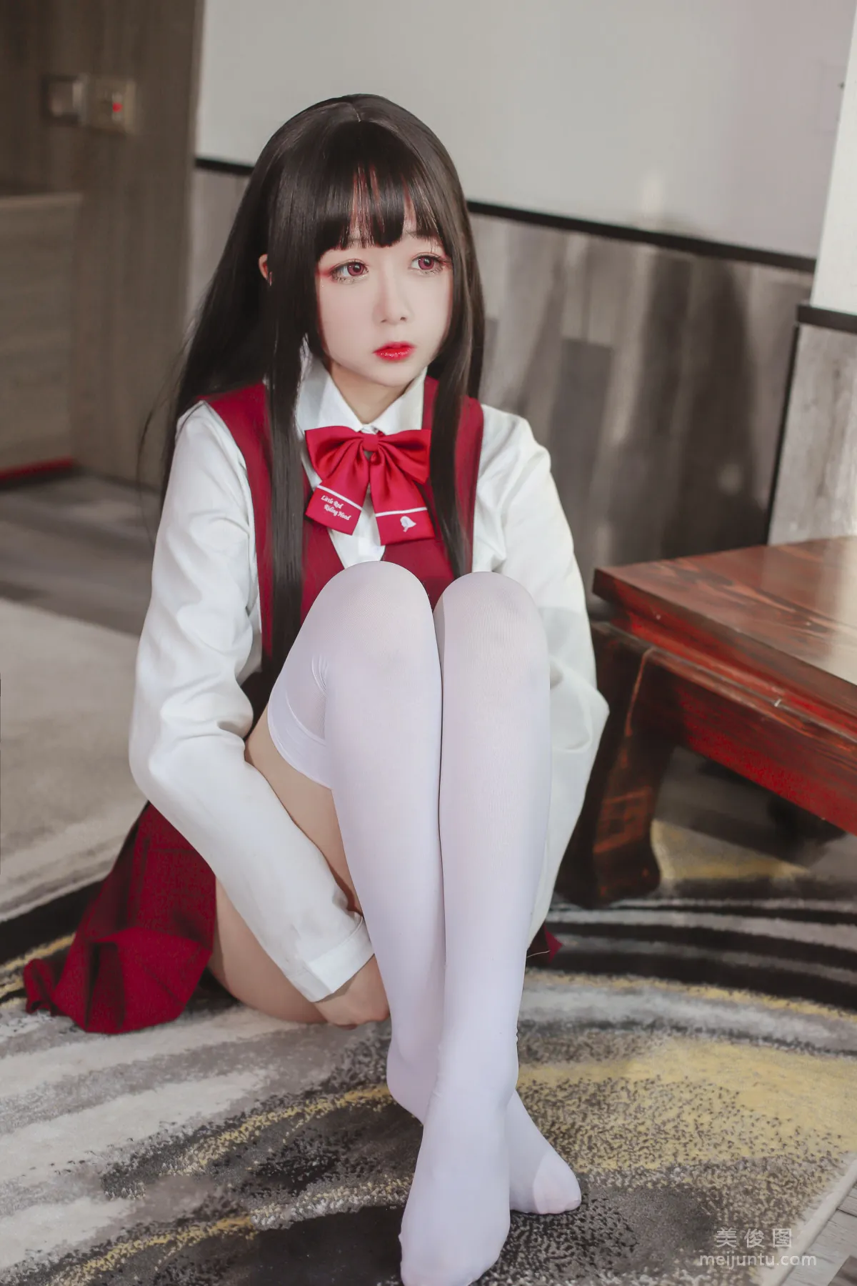 [喵糖映畫] VOL.450 一襲紅裙 寫真套圖 11