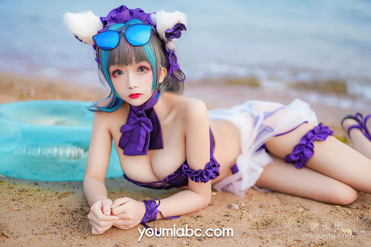 [尤蜜YouMi] 奶泡嬌 - 泳裝柴郡貓 34