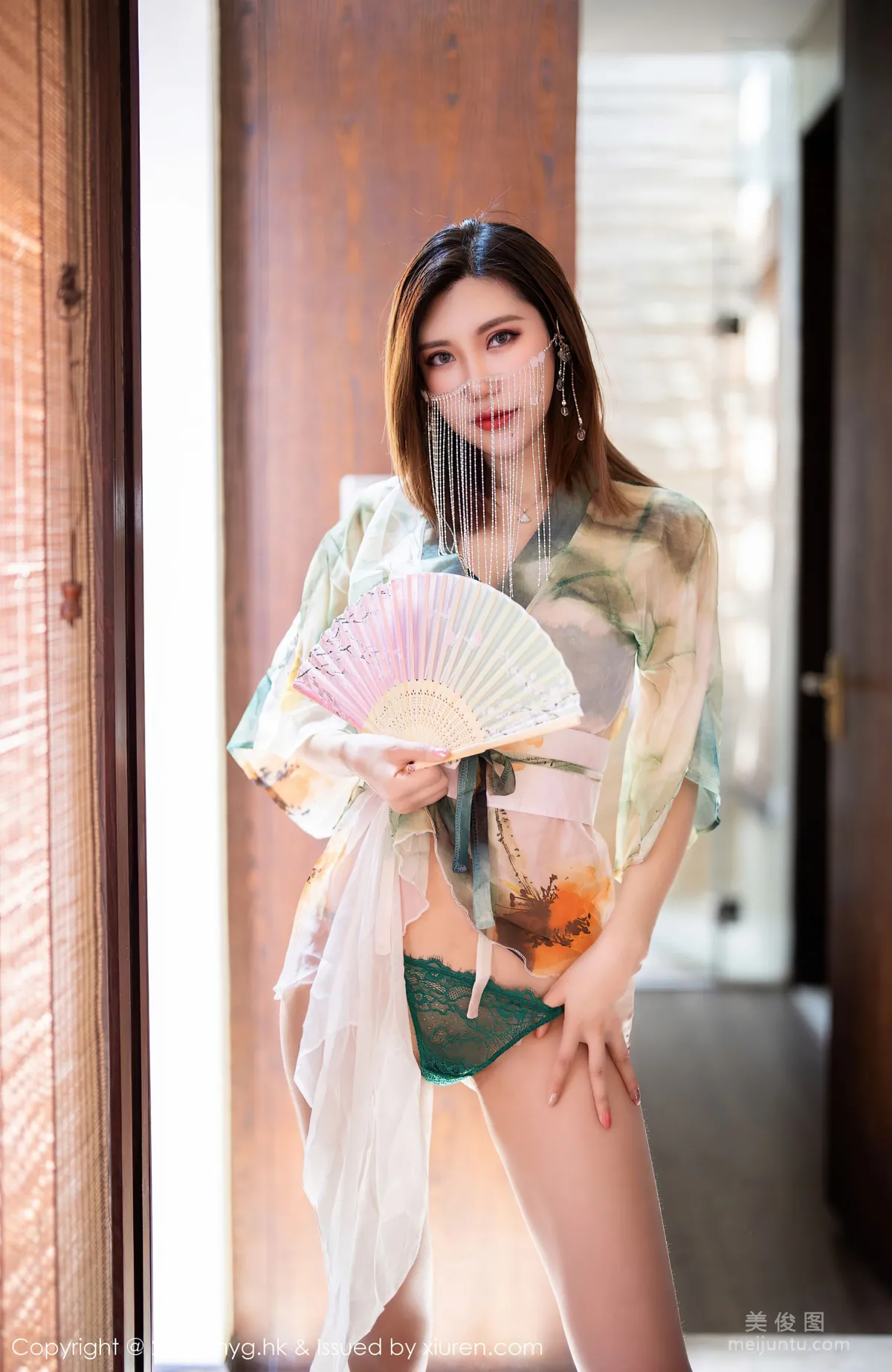 [美媛館MyGirl] Vol.522 绮裡嘉Carina - 室外泳池性感濕身 39