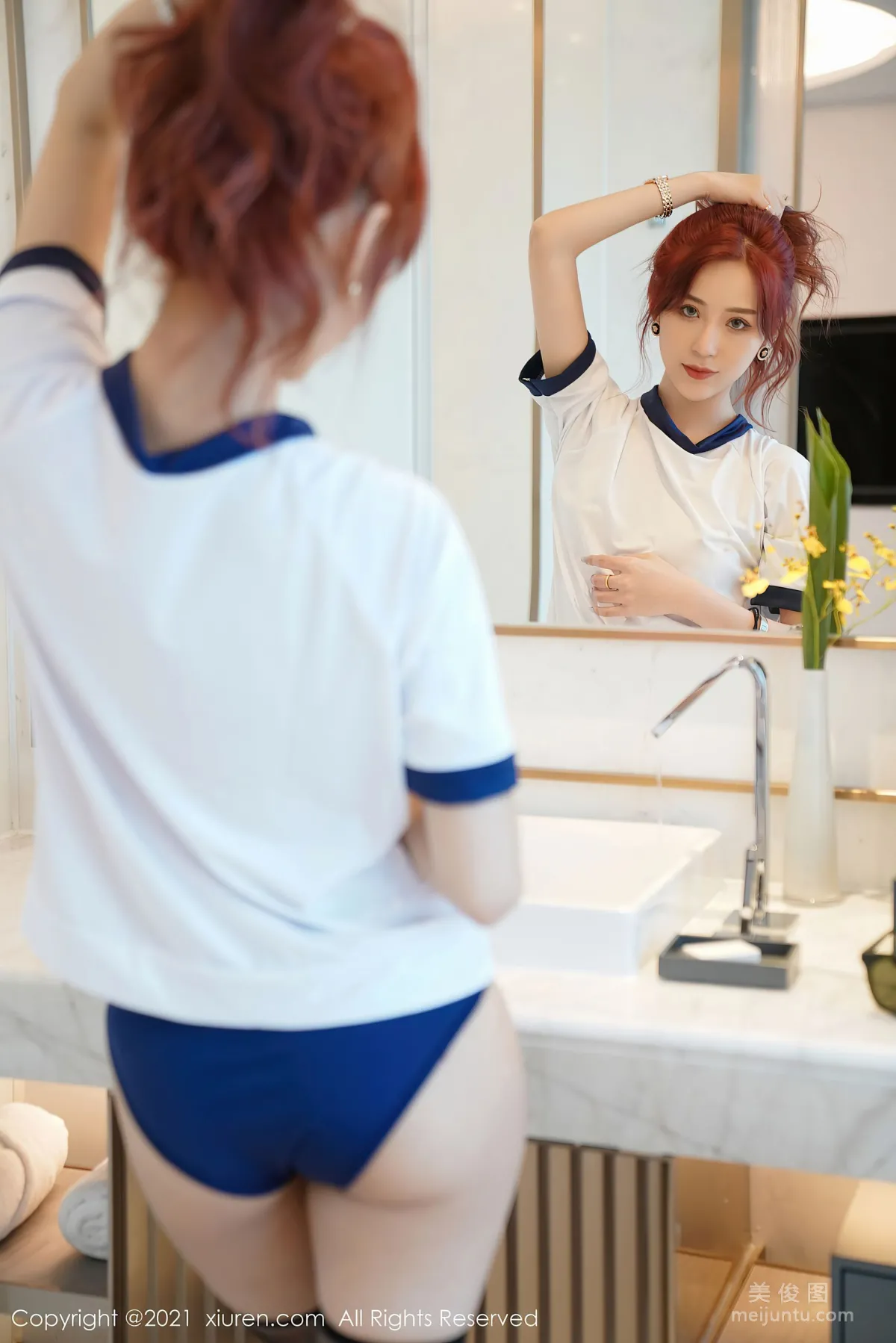 [秀人XIUREN] No.3408 周慕汐baby - 清純動人不失性感魅力的學生裝 10