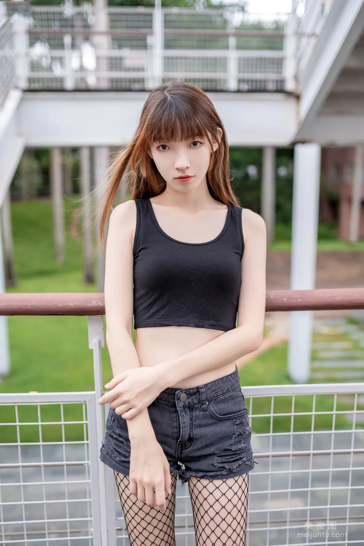 [喵糖映畫] VOL.422 網襪少女 寫真套圖 50