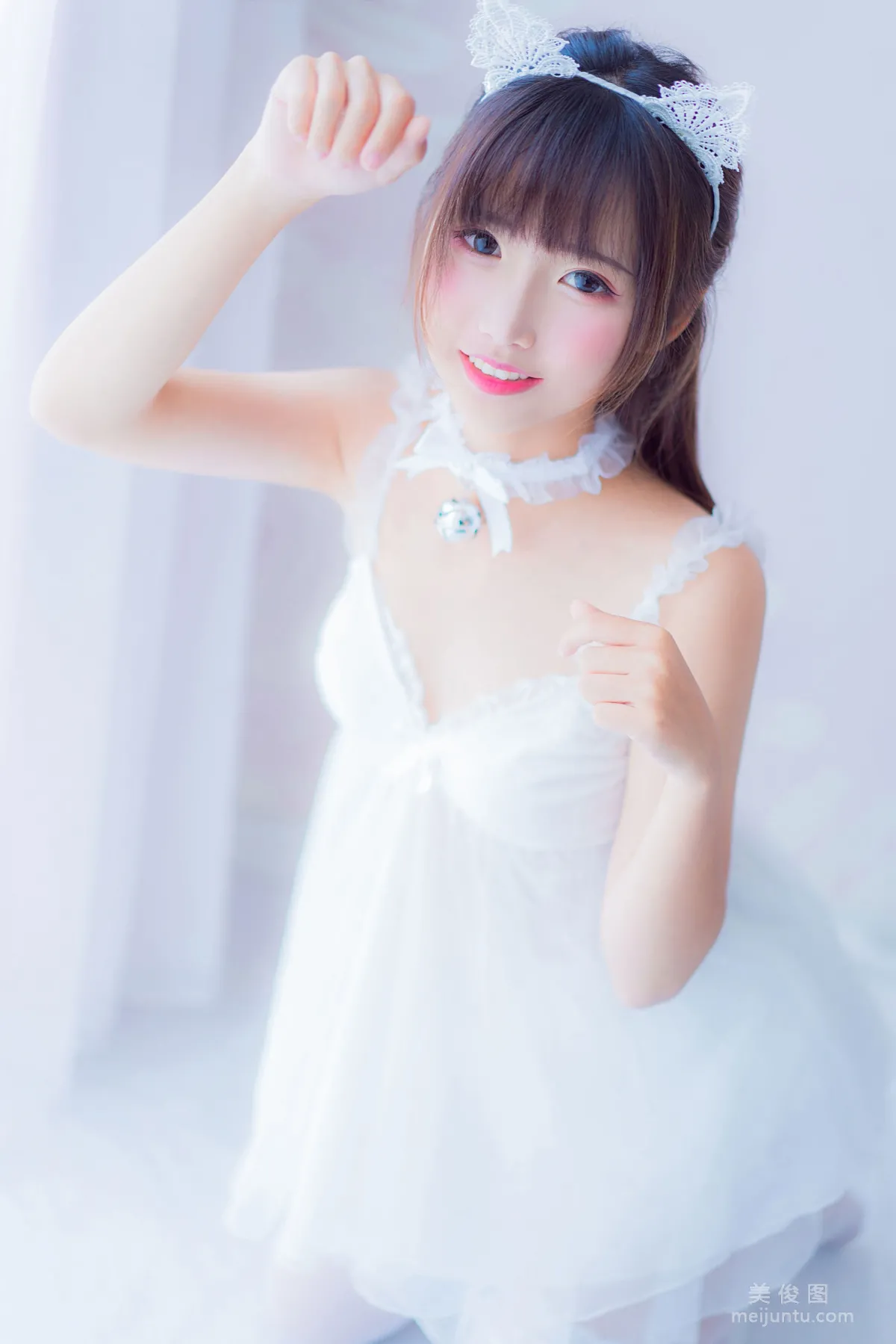 [喵糖映畫] VOL.415 白裙少女 寫真套圖 11