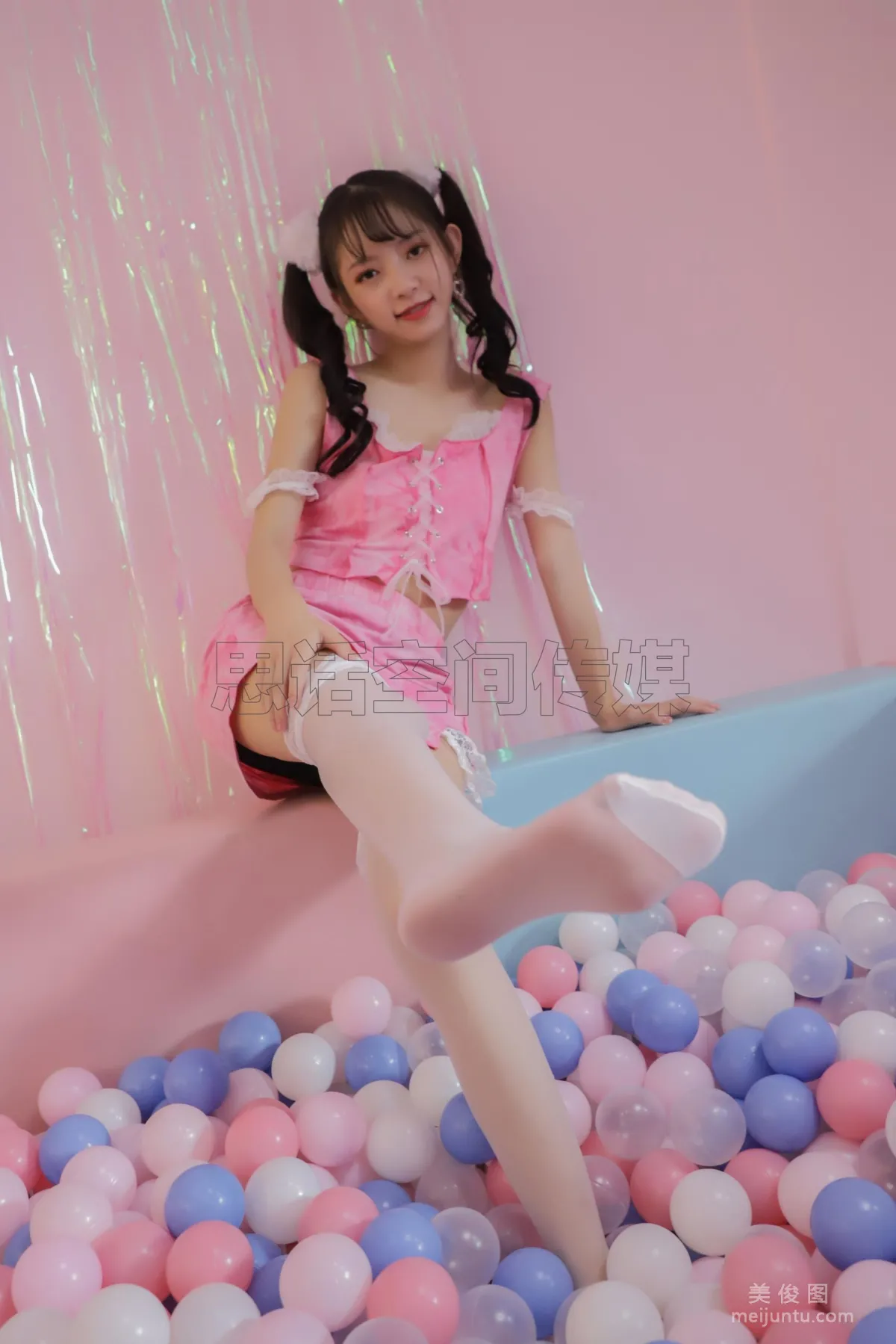 [思話SiHua] SJ018 珊珊 - 雙馬尾白絲小可愛 11