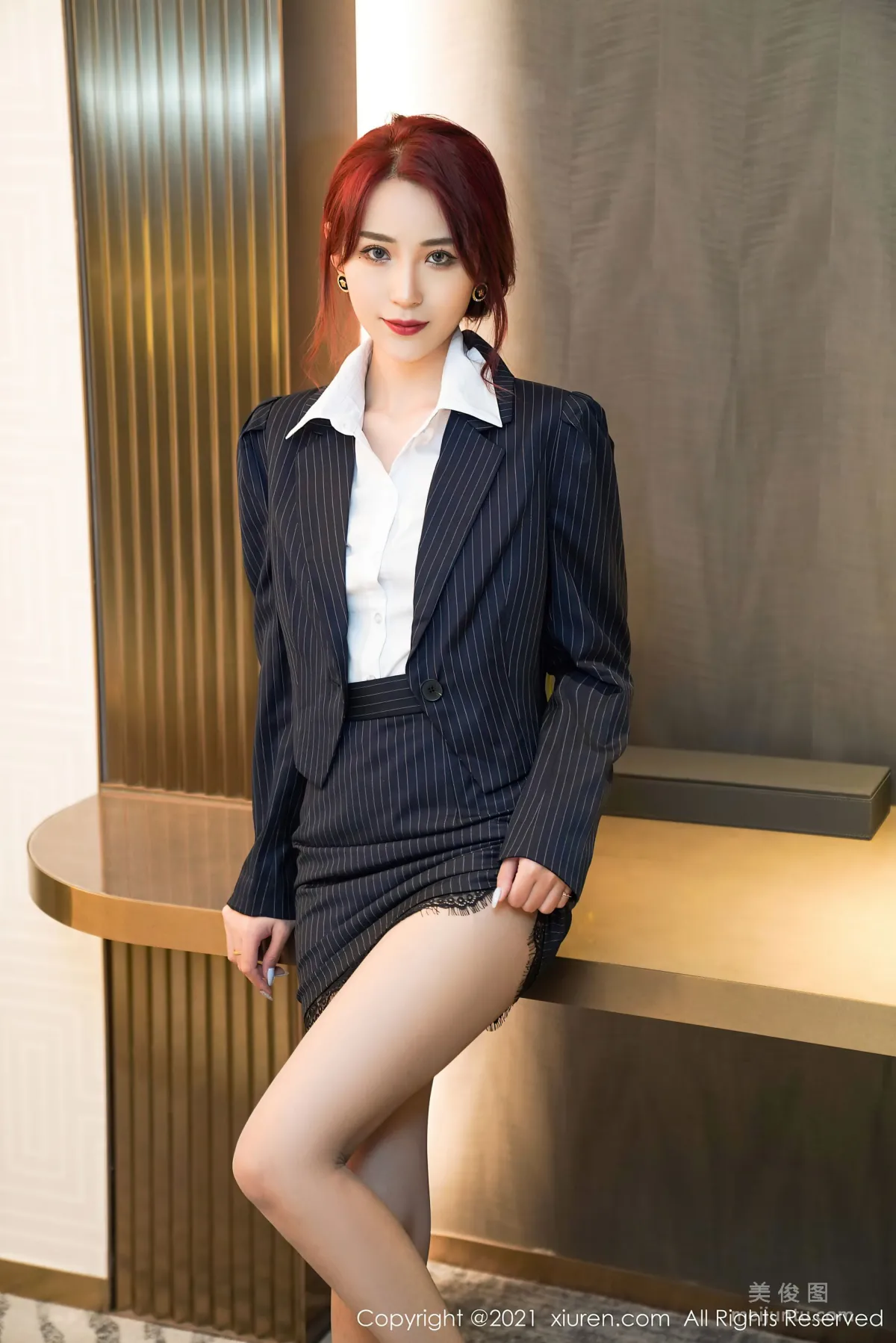[秀人XiuRen] No.3286 周慕汐baby - 經典職場職業OL制服 7