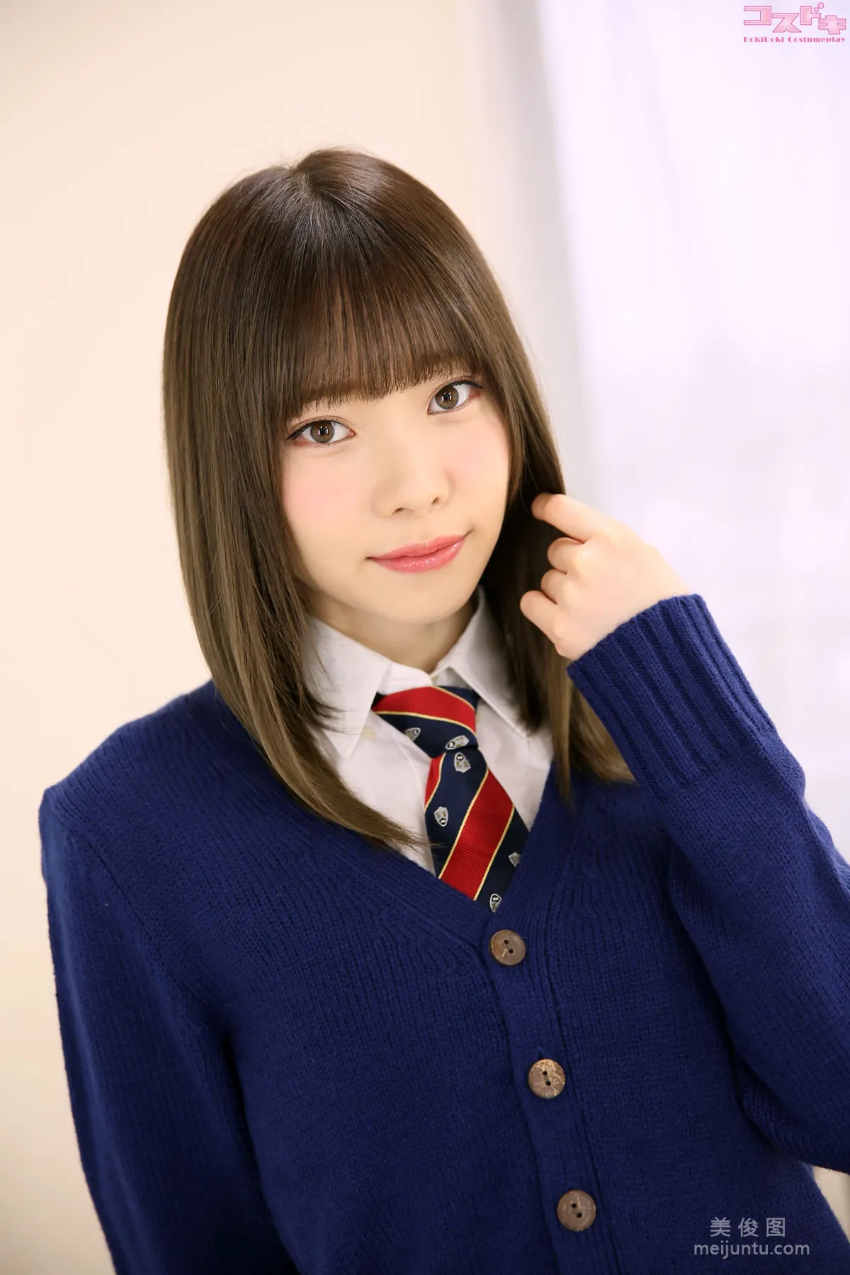 [Cosdoki] 高梨有紗 takanashiarisa_pic_seifukucardigan1 2