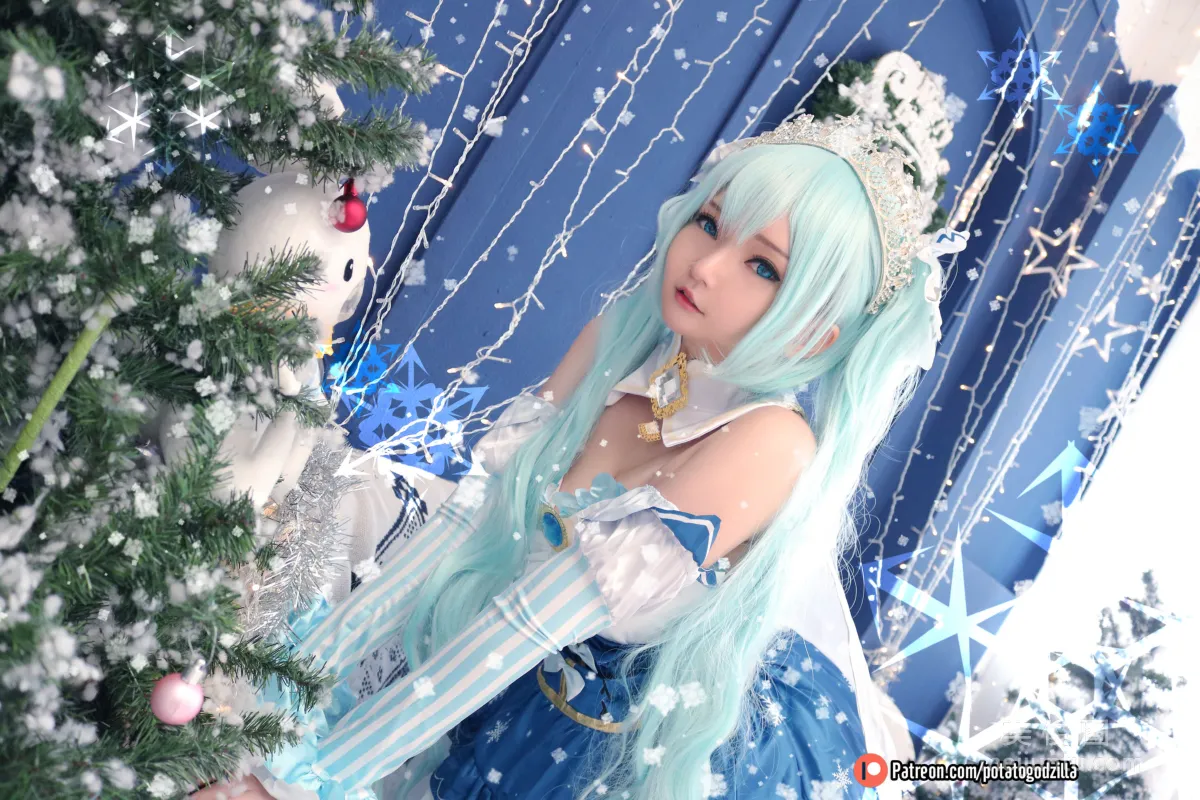 Coser小姐姐Potato Godzilla - Snow Miku 16