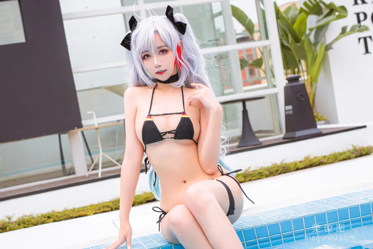 微博妹子Momoko葵葵 - 欧根之水着 写真套图20