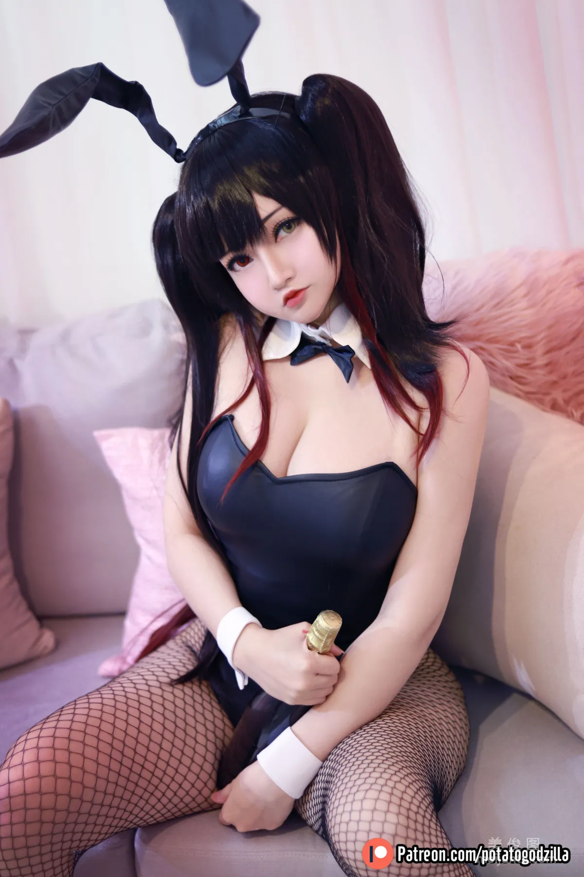 [COS福利] Potato Godzilla - Kurumi Tokisaki Bunny Girl 9