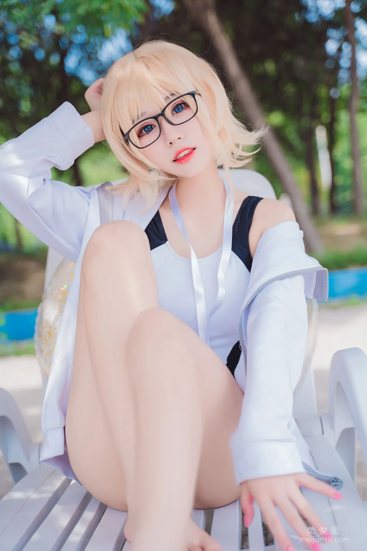 [COS福利] 猫君君MaoJun - 贞德竞技泳装 写真套图35