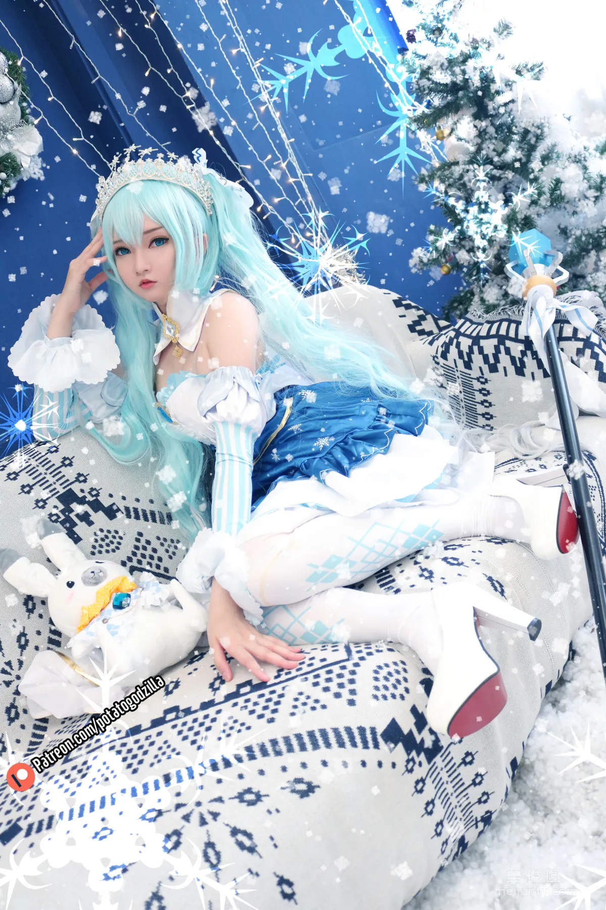 Coser小姐姐Potato Godzilla - Snow Miku 12
